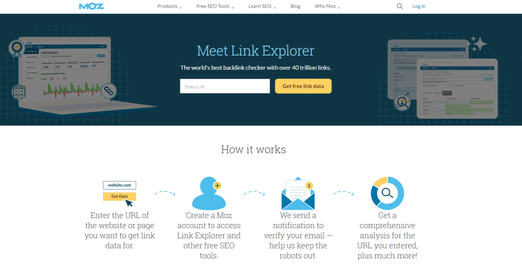 Moz is SEO capability tools that does great for your link building.