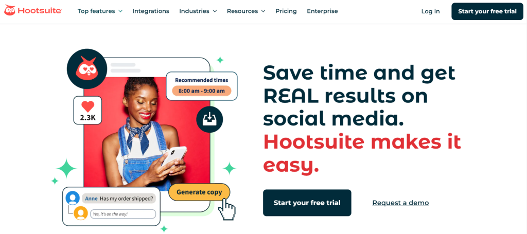 Hootsuite streams is an easy to use paid tool track brand mention, hashtags on multiple platforms.