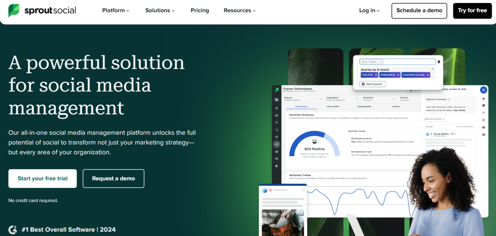 Sprout Social is a social media management and monitoring tool .