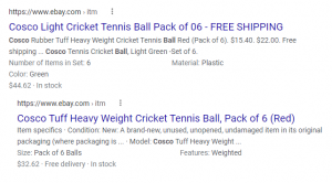 search result for - cosco ball