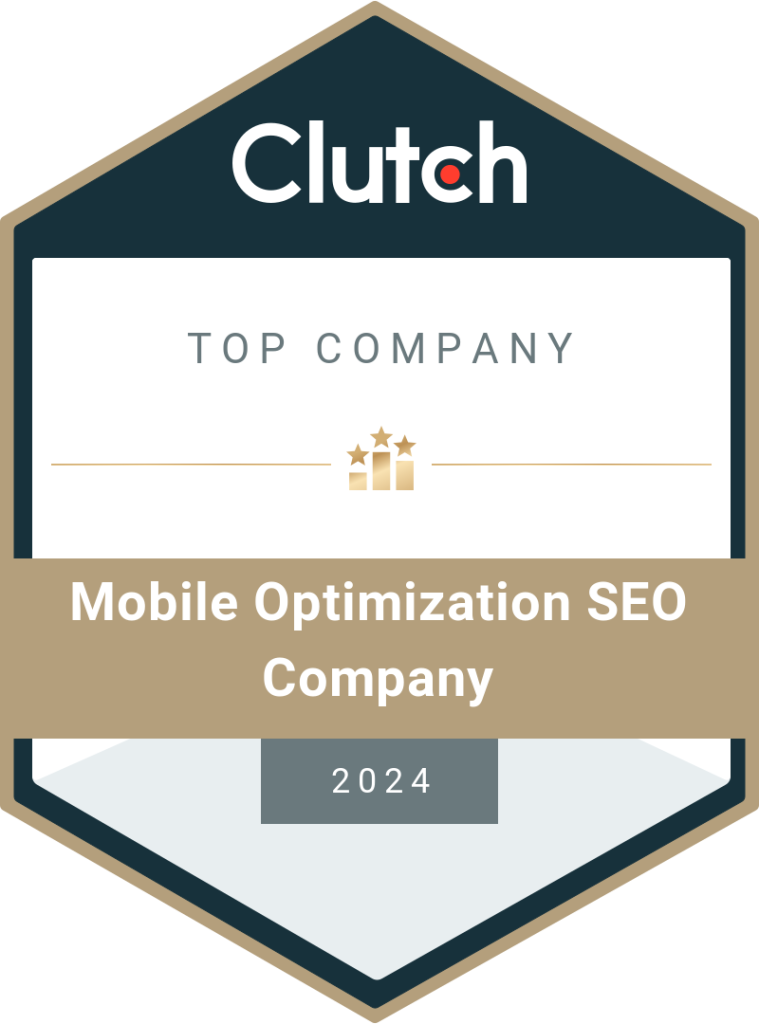 Clutch Top Mobile SEO Company Award 2024